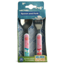 Kinder Edelstahl Utensil Set mit Logo